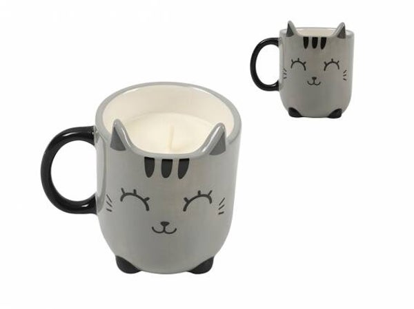 Candela Mug Grey Cat – I-Total