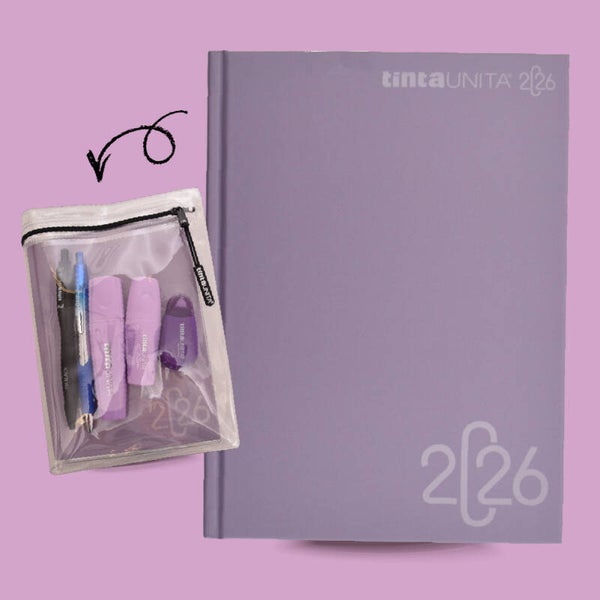 Diario scuola Tinta Unita 2025/2026 lilla