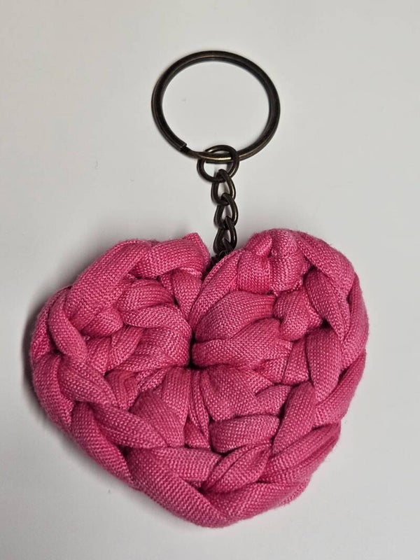 Portachiavi artigianale a forma di cuore - Sereniu®