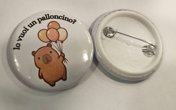Spilletta Sereniu® "Lo vuoi un palloncino?" – 32mm