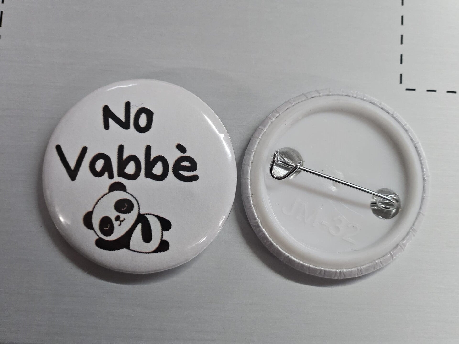 Spilletta  "No Vabbè" 32mm Sereniu®
