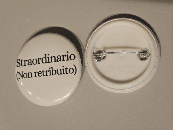 Spilletta – "Straordinario (Non retribuito)"  Sereniu®