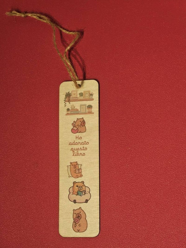 Segnalibro in legno "Ho adorato questo libro" 12x3 cm – Sereniu®