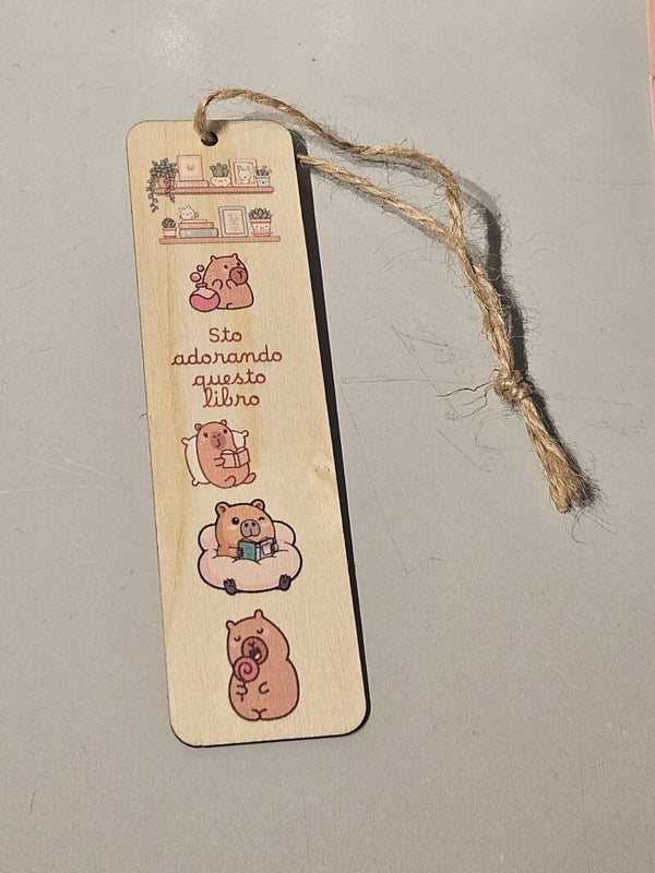 Segnalibro in legno "Sto adorando questo libro" 12x3 cm – Sereniu®