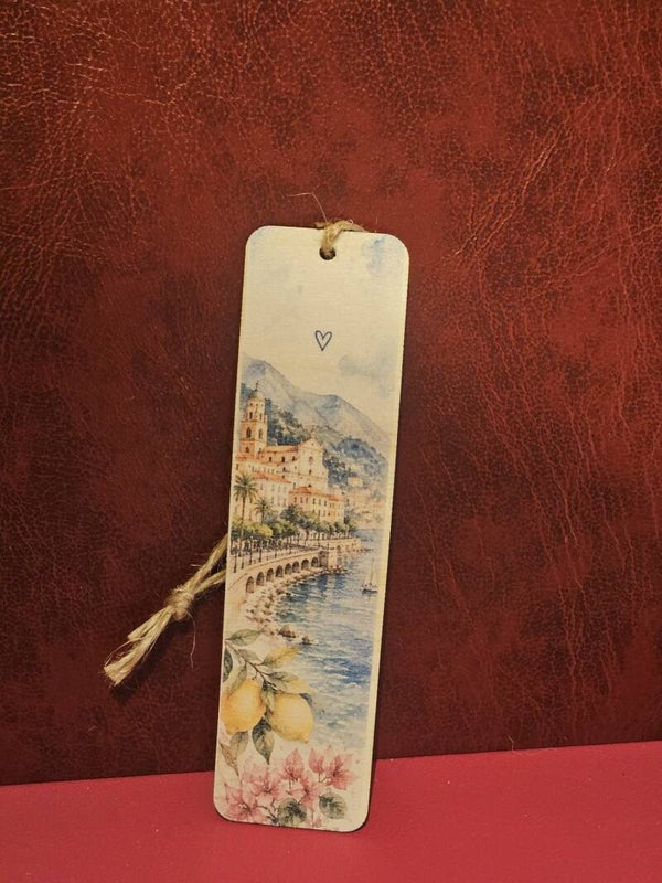 Segnalibro in Legno Artigianale "Profumo di Amalfi" – Sereniu®