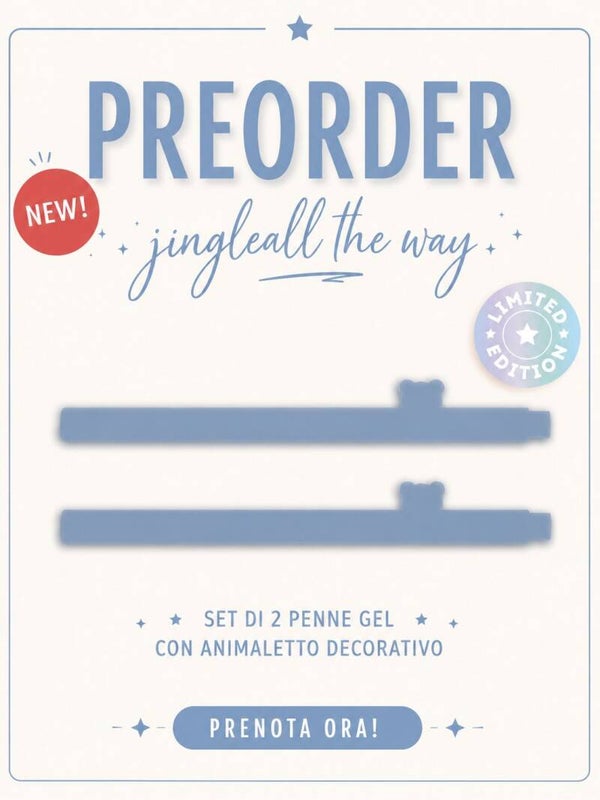 Set di 2 Penne Gel Cancellabili Legami “Jingle All The Way” – Limited Edition 🎄 Christmas 2026