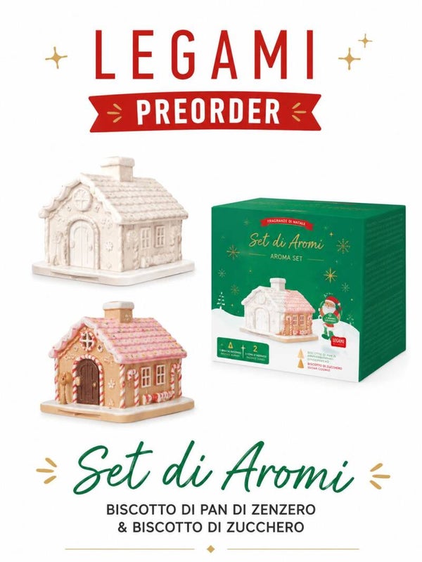 Legami Set di Aromi Natalizi – Porta Incenso Christmas House | Xmas 2026 PREORDER
