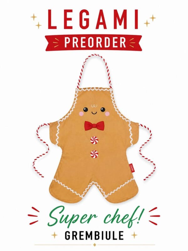 Grembiule Legami Super Chef! Pan di Zenzero – Xmas 2026 | PREORDER