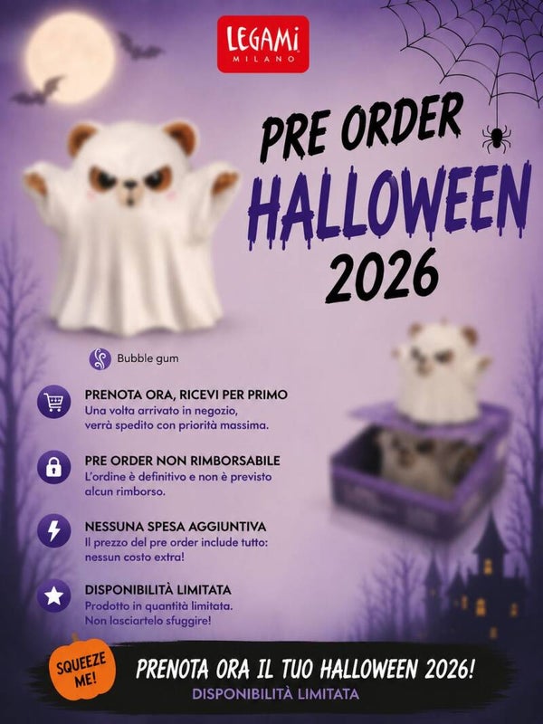 Lucidalabbra Magic Kiss Ghost Bear Legami Halloween 2026 – Pre Order Limited Edition