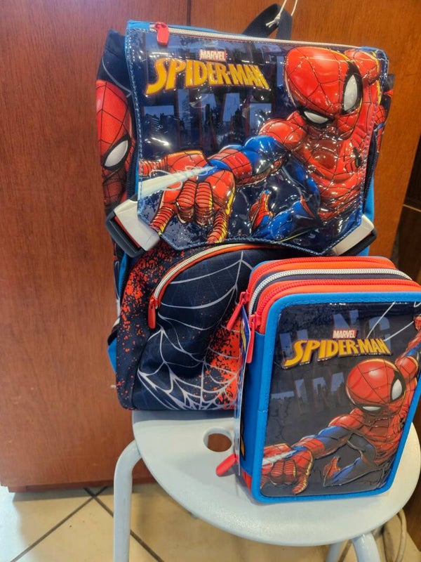 Zaino SJ Seven Spiderman + astuccio completo