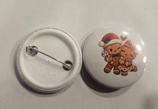 Spilletta Natalizia "Omini di Pan di Zenzero" Sereniu® – 32 mm