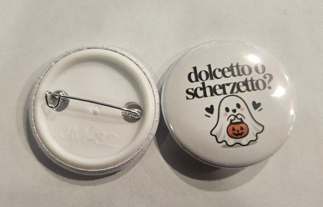 Spilletta Halloween "Dolcetto o Scherzetto?" Sereniu® – 32 mm