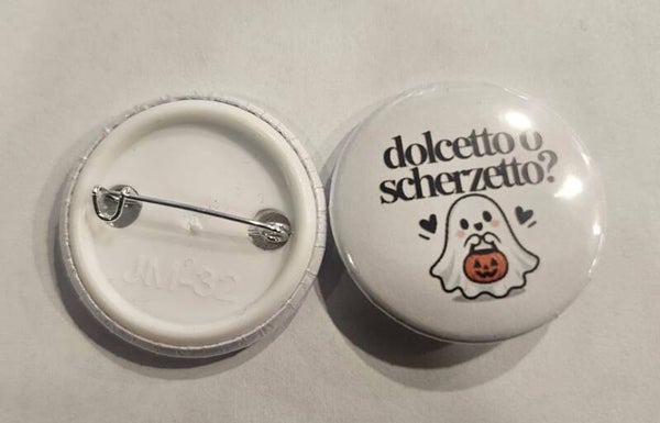 Spilletta Halloween "Dolcetto o Scherzetto?" Sereniu® – 32 mm