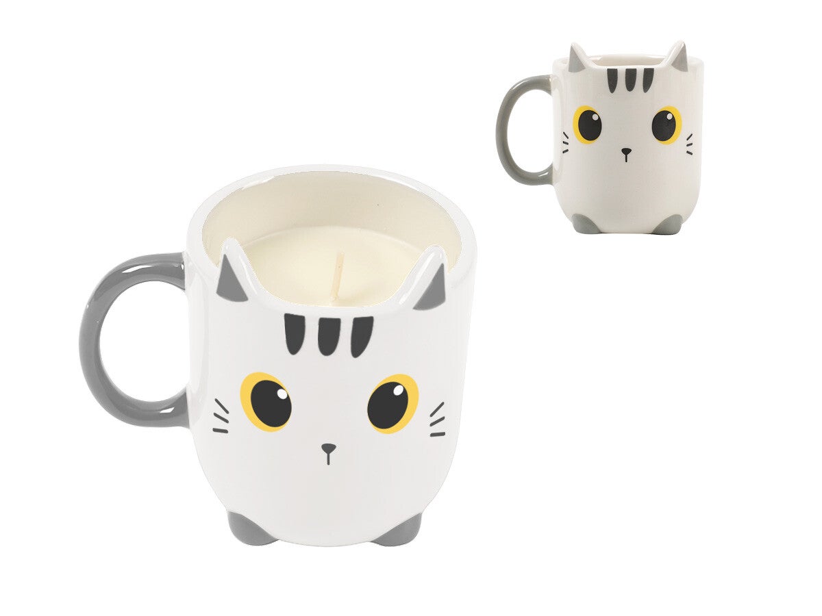 Candela Mug White Cat – I-Total