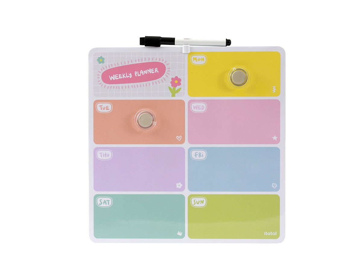 Weekly Planner Magnetico i-Total – Organizza la tua Settimana con Stile e Colore