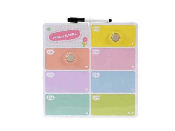 Weekly Planner Magnetico i-Total – Organizza la tua Settimana con Stile e Colore