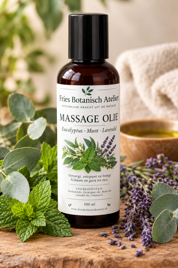 Massage olie met Eucalyptus