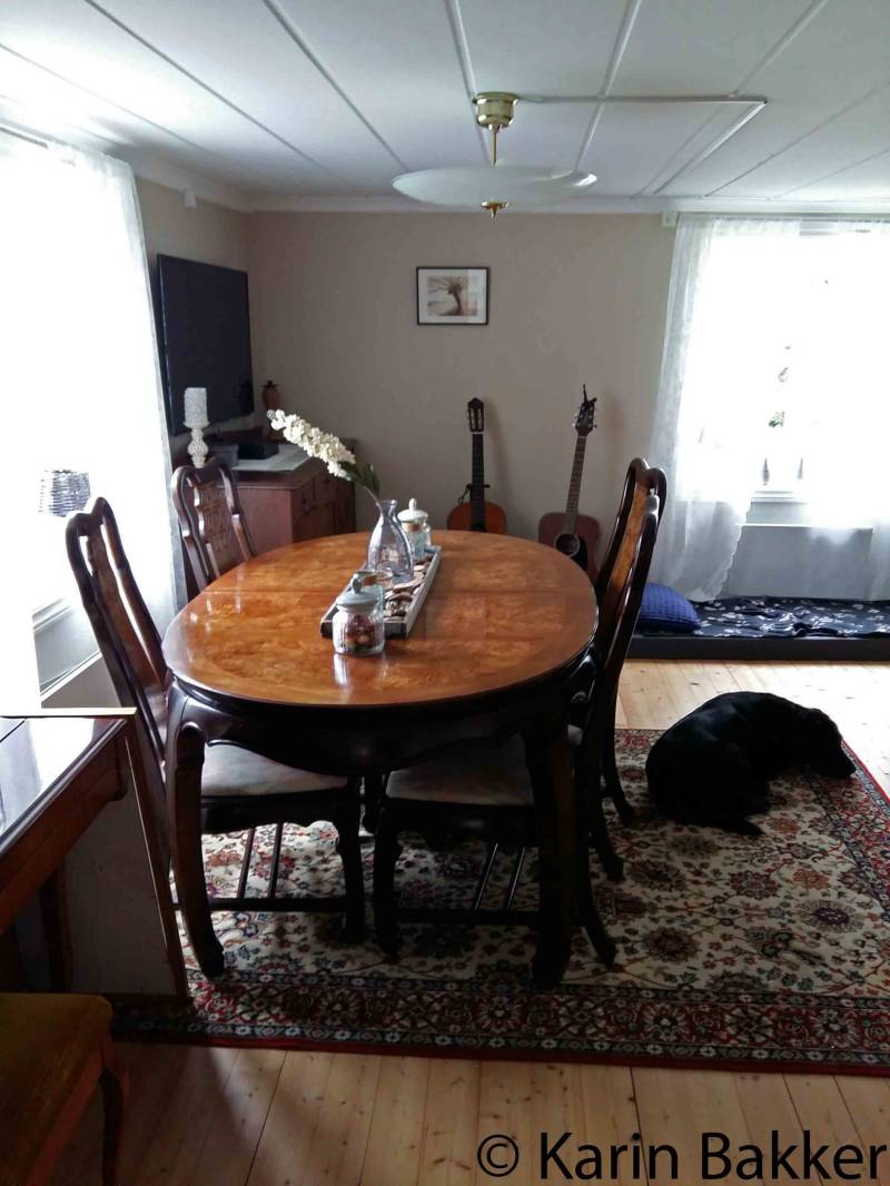Woonkamer met eettafel