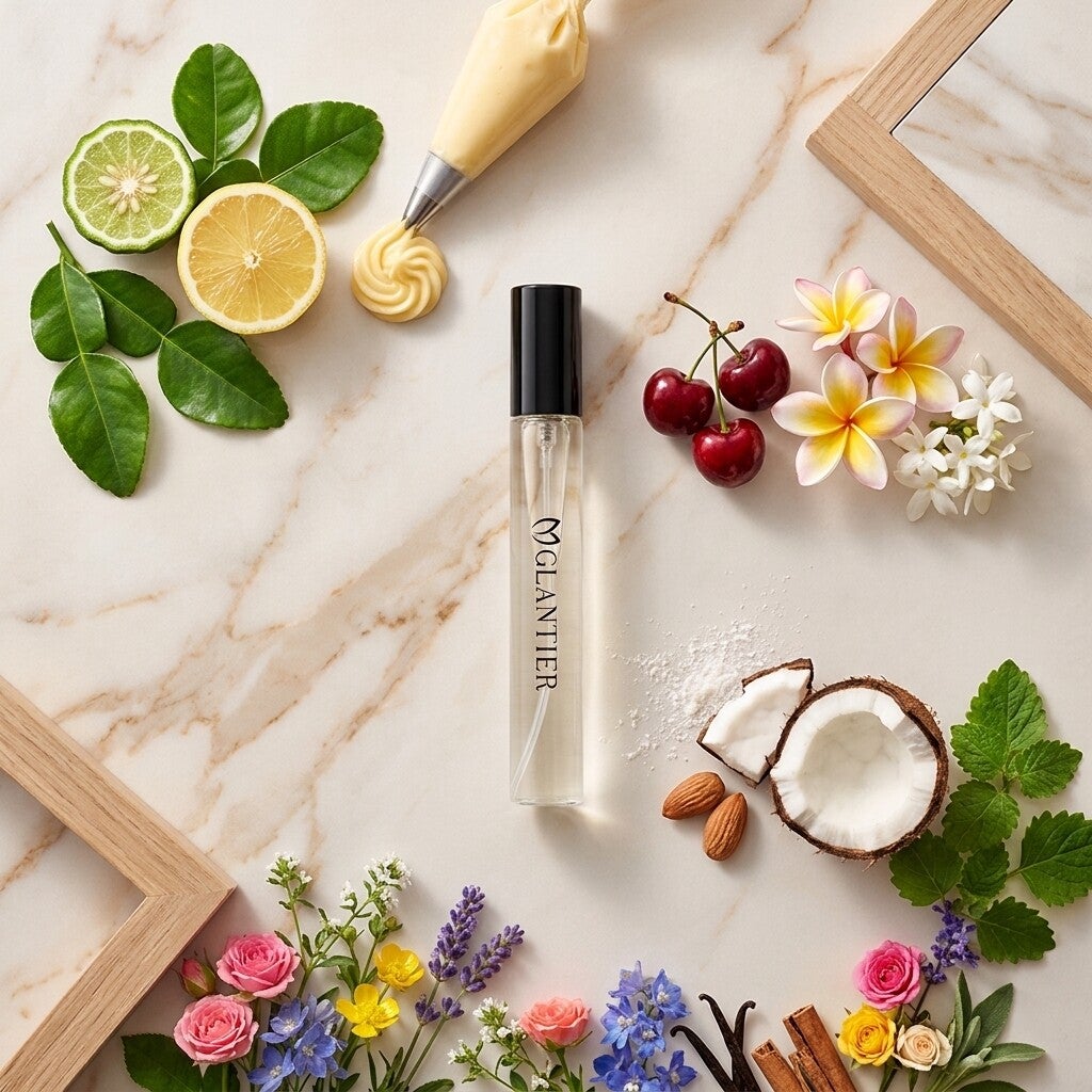 Glantier 615 – Intens, warm en mysterieus. Geurnoten vergelijkbaar met Givenchy - L'Interdit Eau de Parfum Rouge.