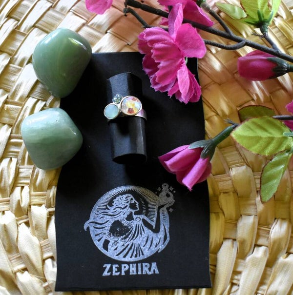 Exclusieve ring  Regenboogsteen – Uniek & Stralen