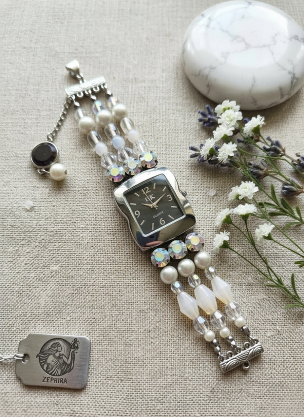 Pearl & Crystal Elegance Horloge