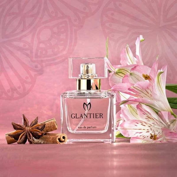 Glantier 616 – Romantisch, bloemig en elegant. Geurnoten vergelijkbaar met Miss Dior Eau de Parfum (2021).