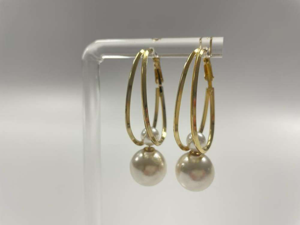 Oorhangers met parel