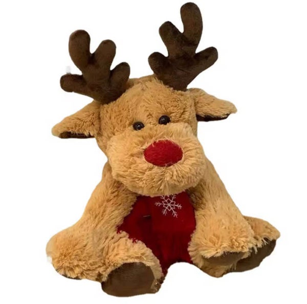 Finn de Eland – Pluche eland met rode sjaal