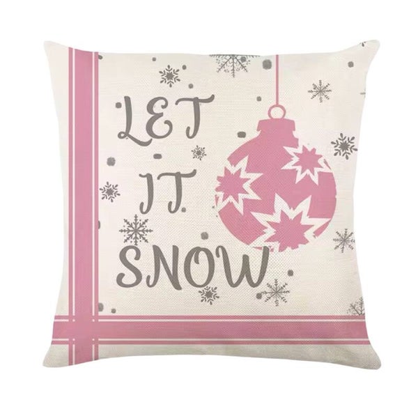 Kerst kussens roze