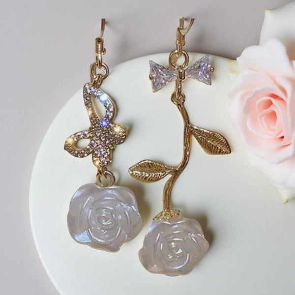 Oorhanger Roosjes met strik