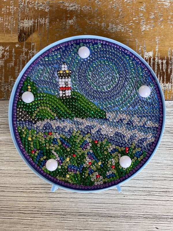 Lampje rond (diamond painting)