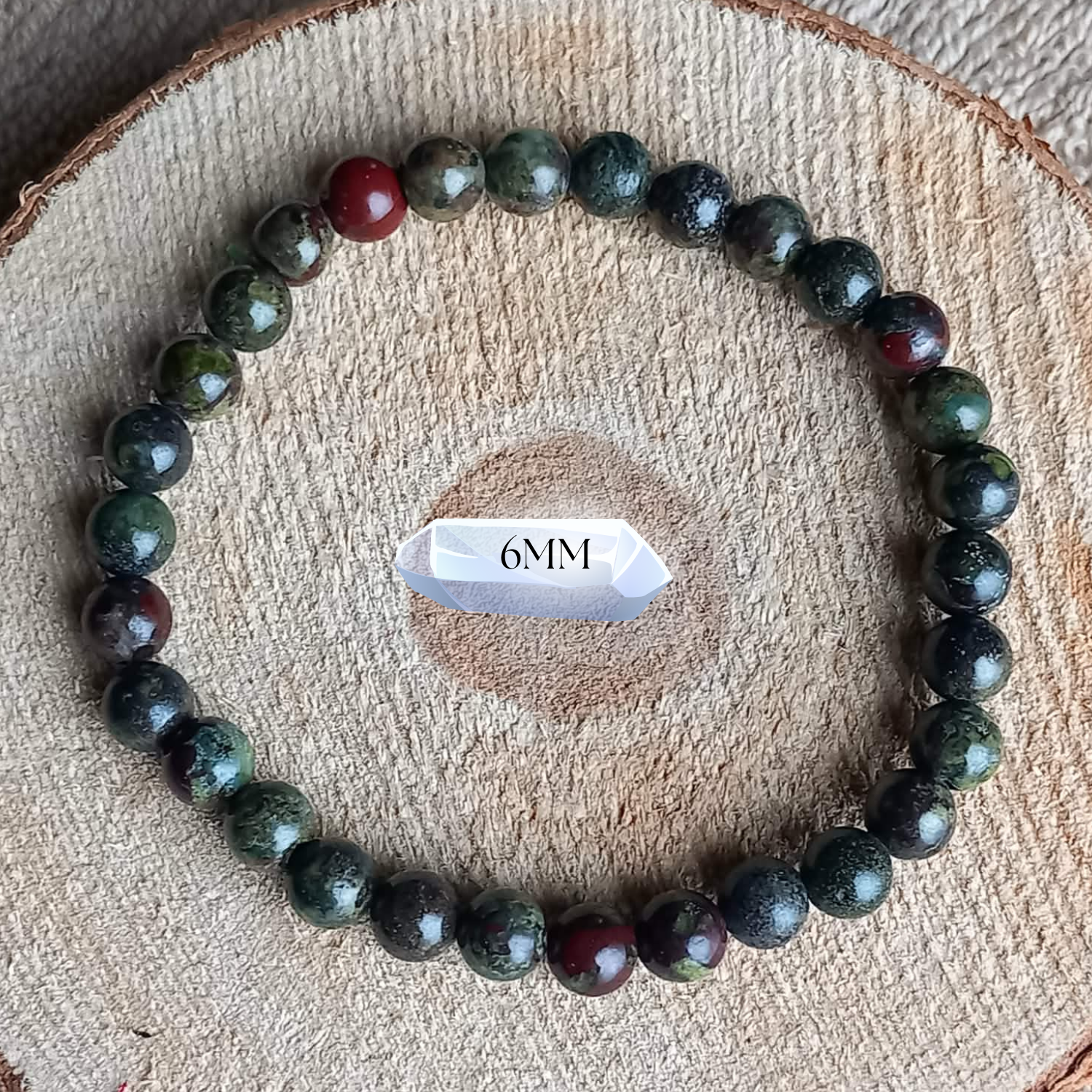 Bracelet Jaspe sang de dragon