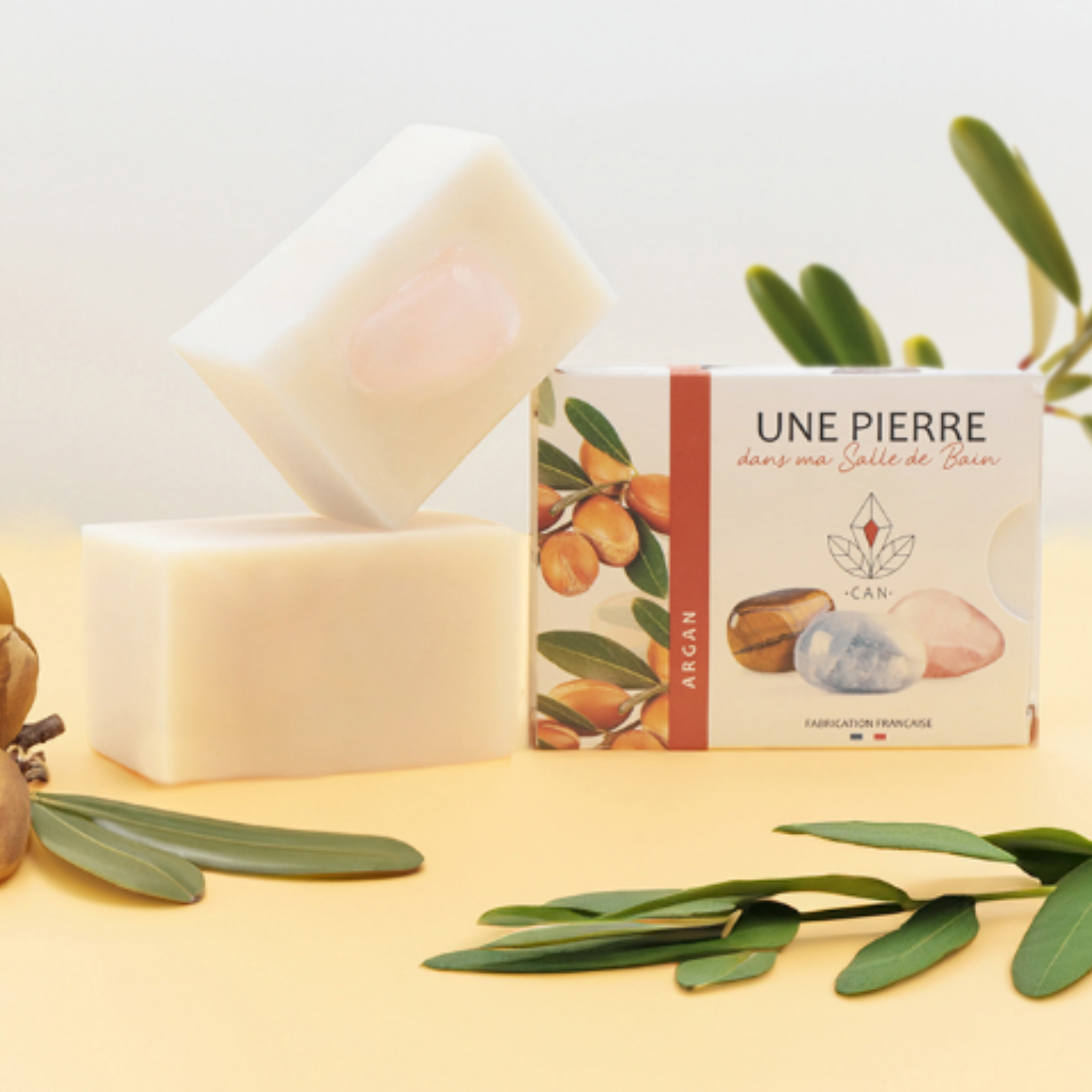 Savon Argan avec Pierre minérale