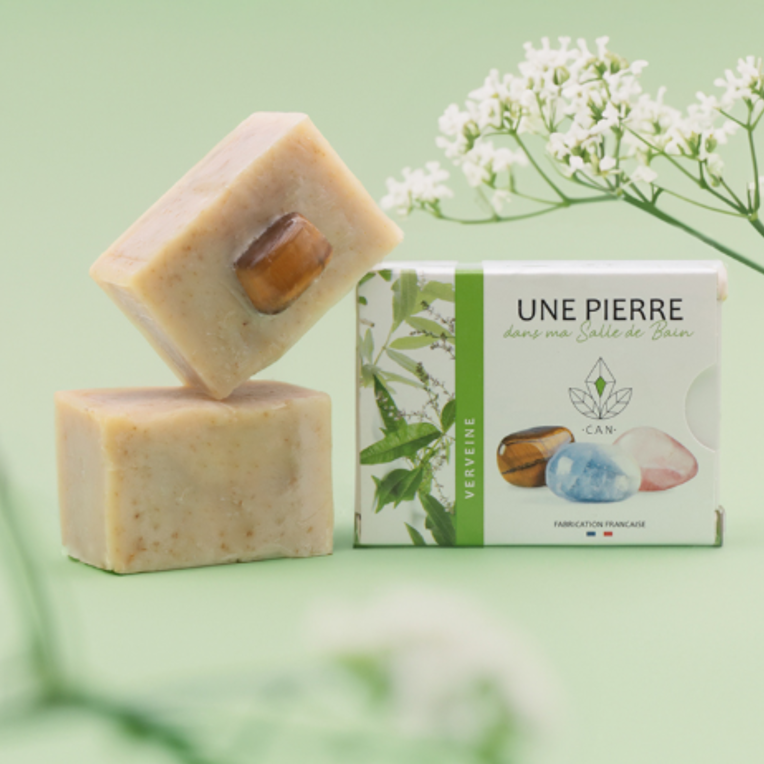 Savon Verveine avec pierre minérale