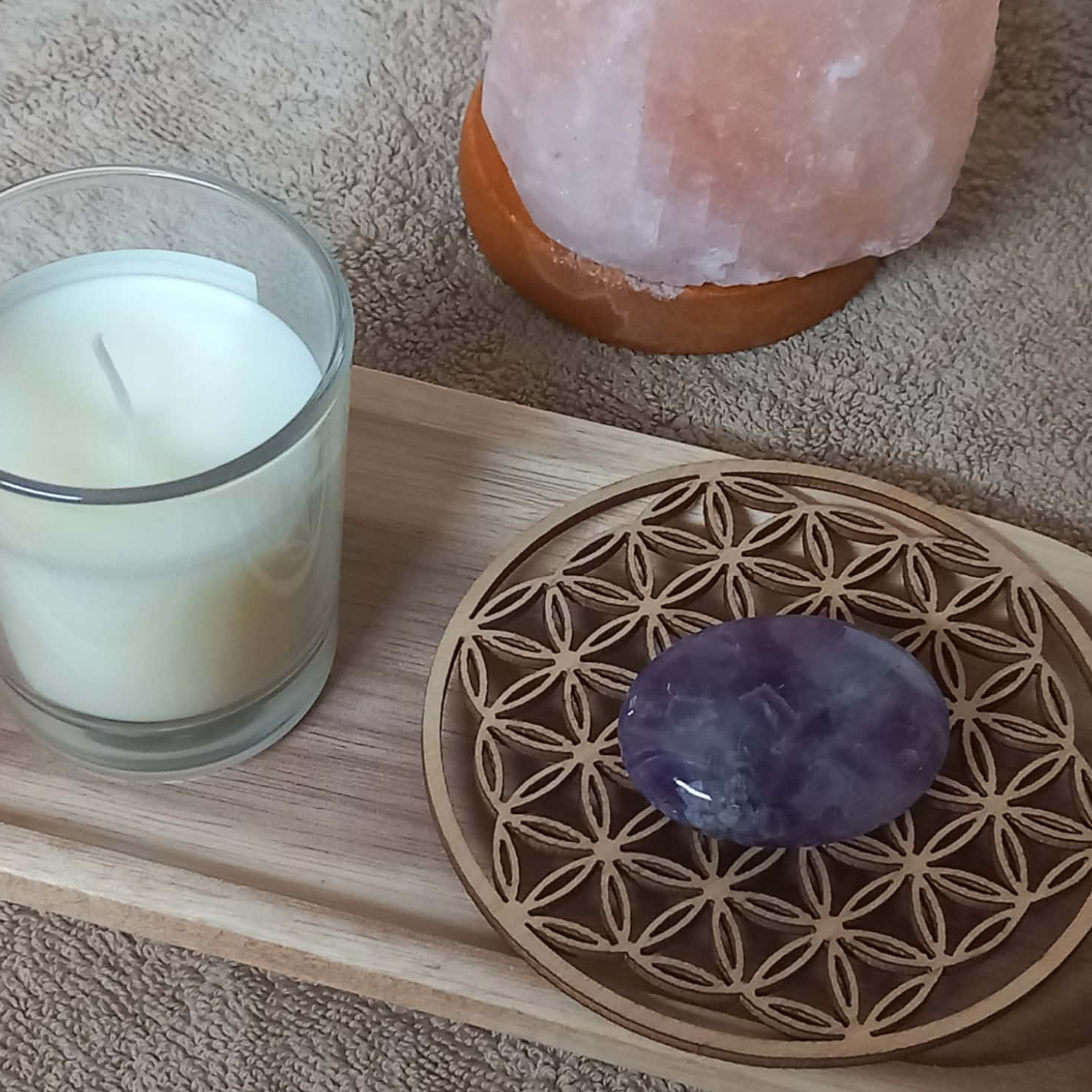 Galet Améthyste rubanée