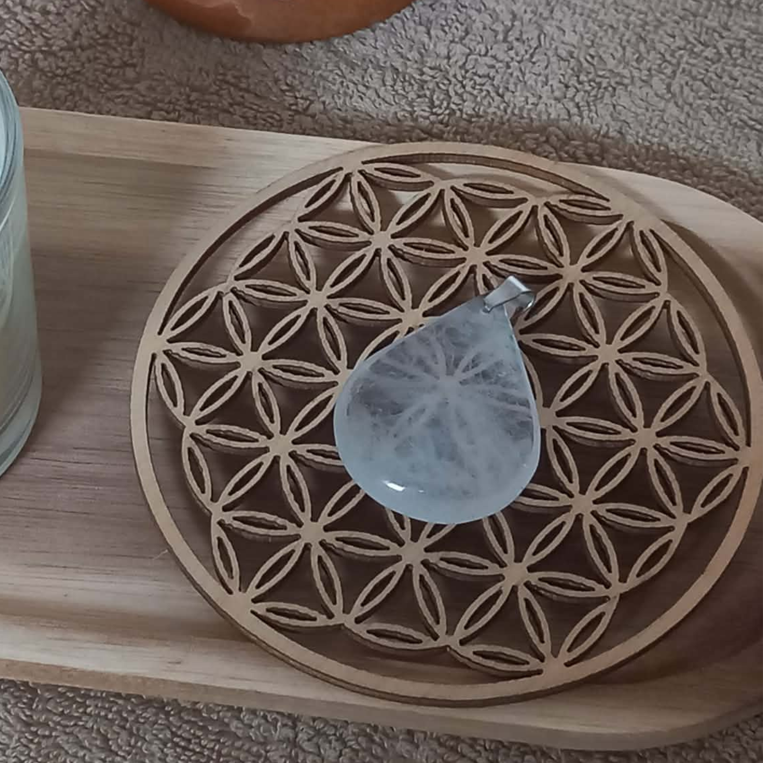 Pendentif Goutte Cristal de roche