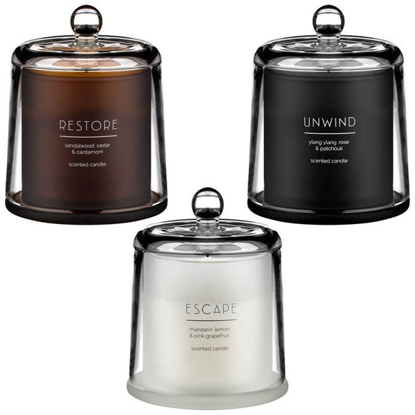 Scented Candle with Glass Cloche- Luxury Glass Dome Scented Candle