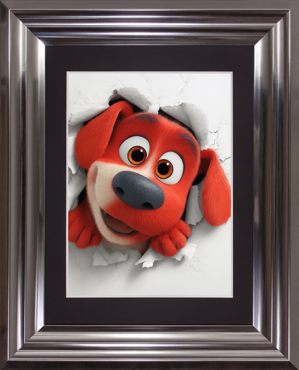 Joyful Breakthrough – Limited Edition Framed Dog Portrait by Anthony Cooper