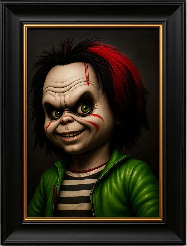 “Sinister Smile – Limited Edition Signed Dark Pop-Horror Portrait”