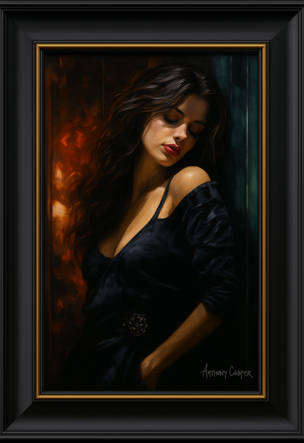Whispered Longing – Limited Edition Signed Figurative Artwork by Anthony Cooper”