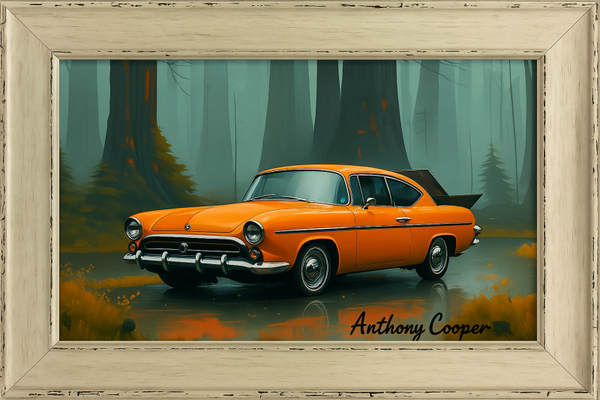 Timeless Drive – Limited Edition Signed Classic Car Artwork by Anthony Cooper
