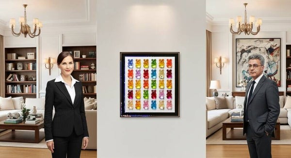 Gummy bear pop-art sculpture · Luxury acrylic gummy artwork