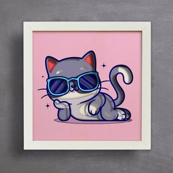 Cool Cat Vibes – Playful Pop Art Kitty