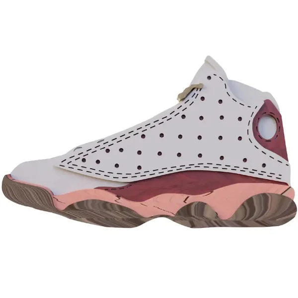 Air Jordan 13 Wall Art – 3D Layered Cut-Out Sneaker Design for Sneakerheads