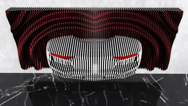 Neon Surge – Supercar Rear 3D Wall Sculpture