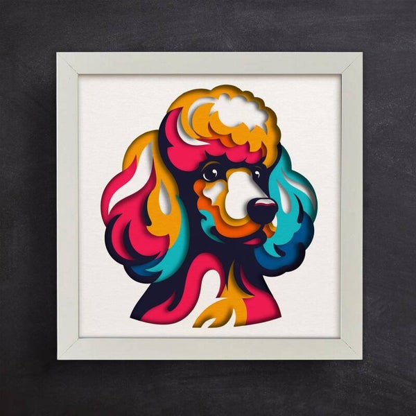 Vibrant Poodle – Colourful Modern Dog Wall Art