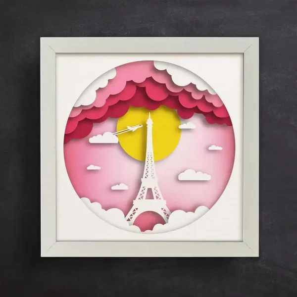 Paris in the Clouds – Eiffel Tower Travel Wall Art