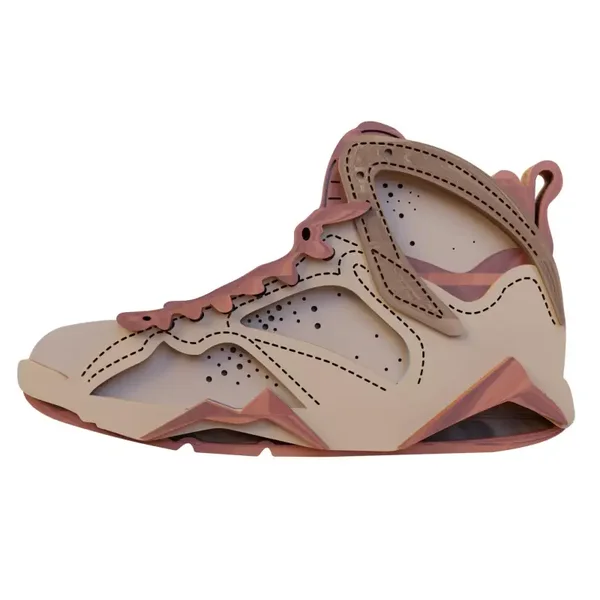 Air Jordan 7 Wall Art – Handcrafted 3D Sneaker Silhouette for Collectors