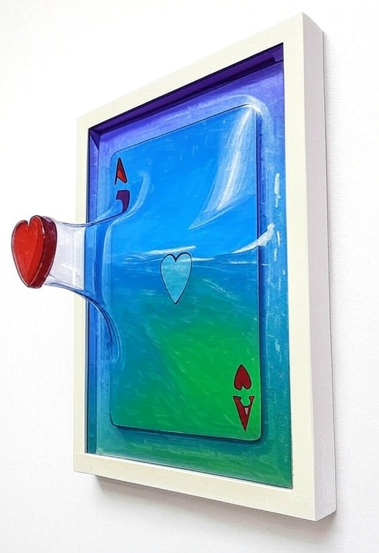 Ace of Hearts – Dimensional Illusion Sculpture