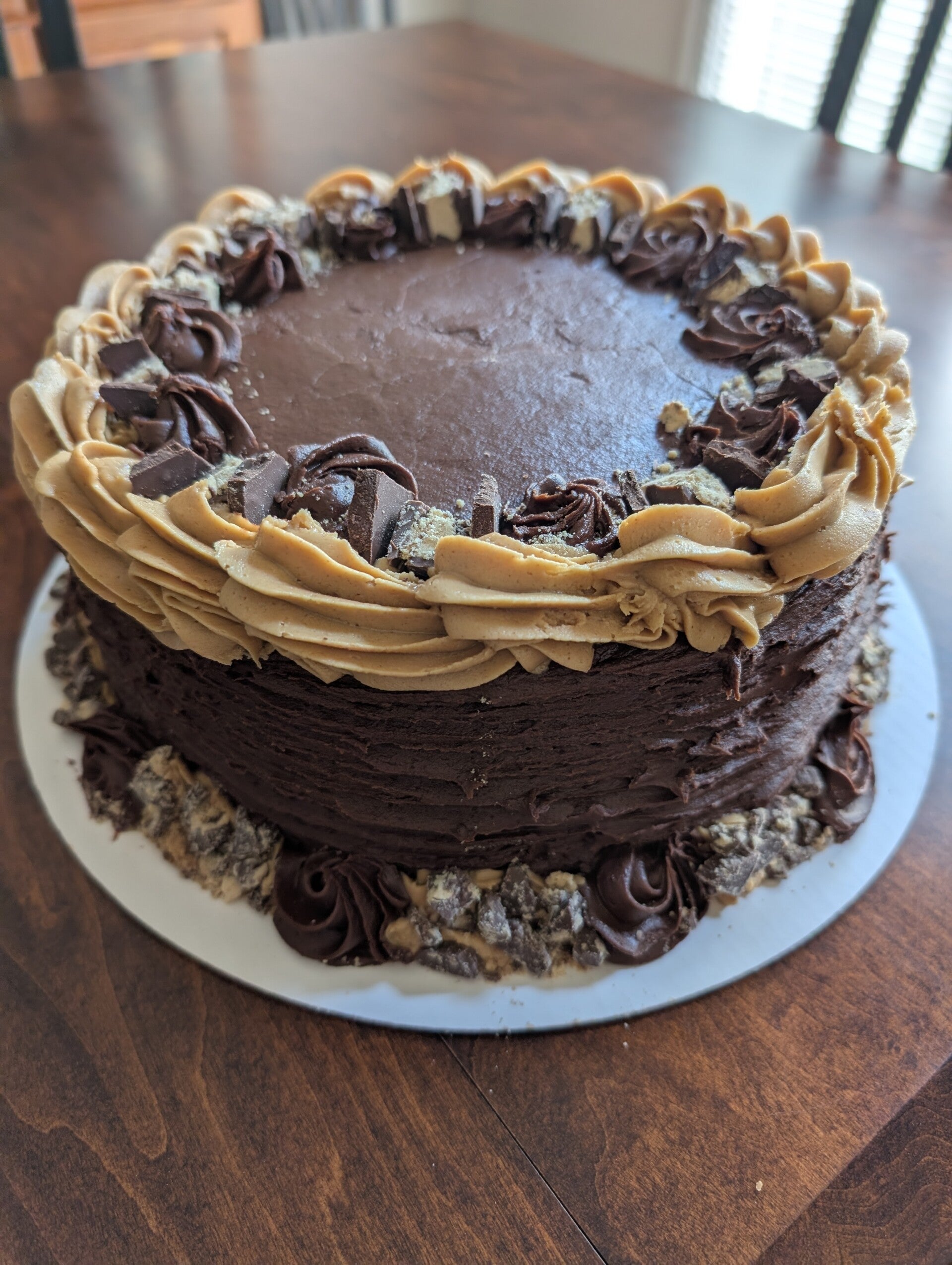 chocolate-peanut butter cake